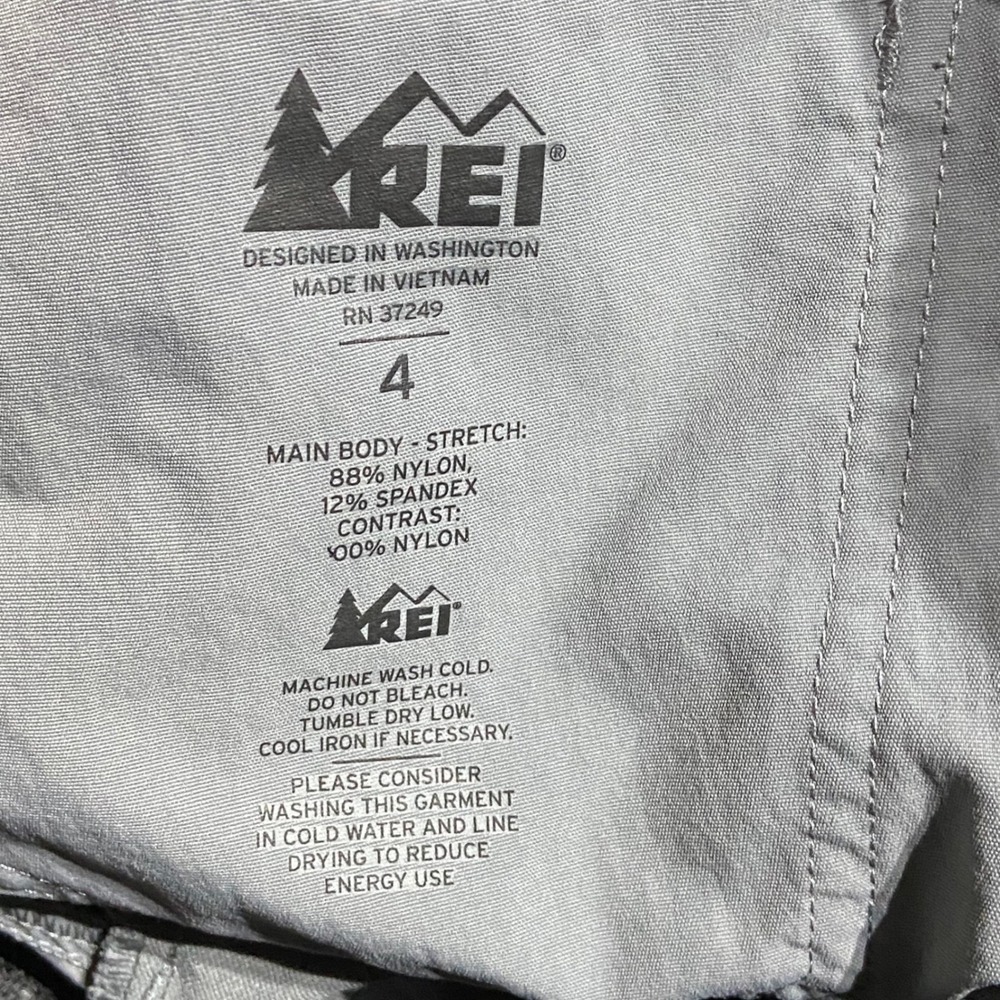 REI Co-op‎ Women's 4 Activator Soft-Shell Hiking Pants Articulated Knees Grey - Picture 8 of 12